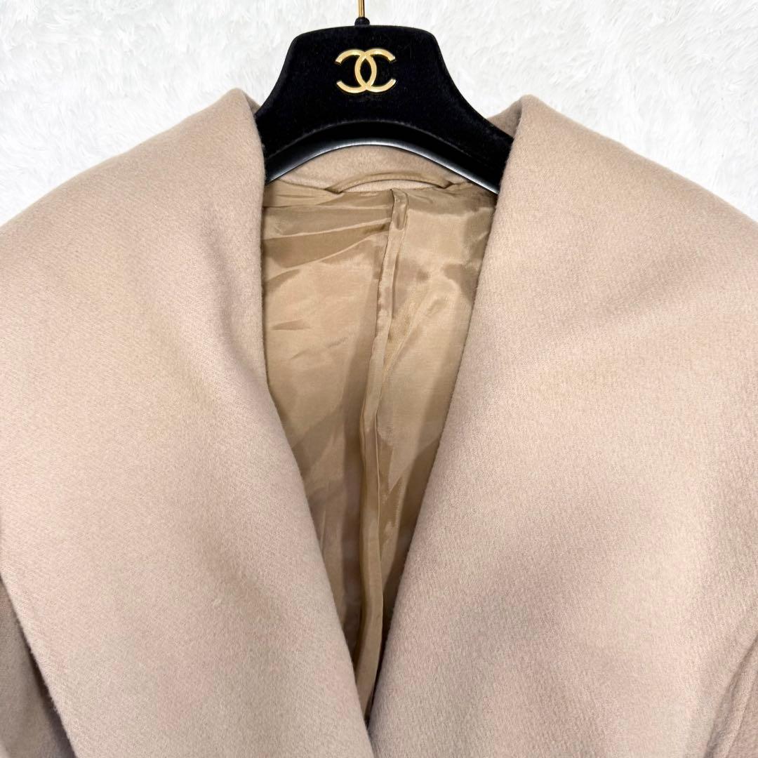 極美品✨】アナイ 定価10万 シャルムビーバーショールカラーコート 38