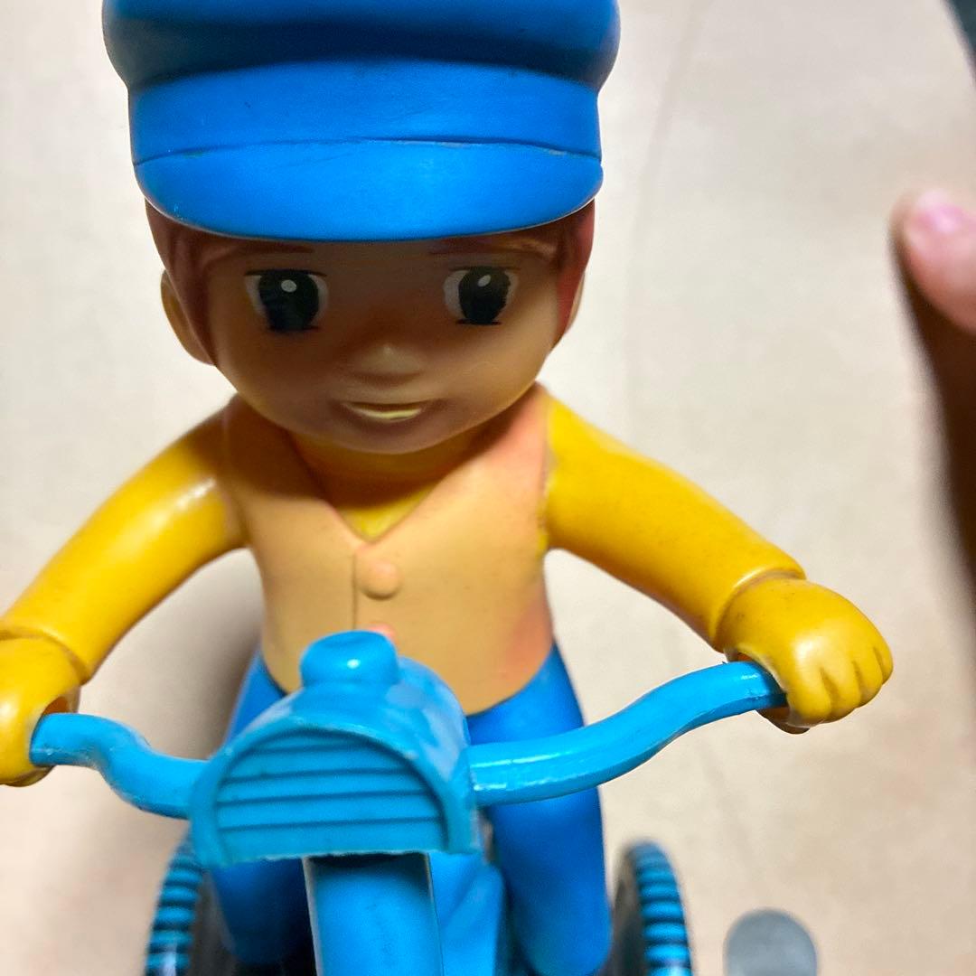 サ*ー様 昭和レトロ　フランダースの犬のネロです。ソフビ　ブリキ　おもちゃの自転