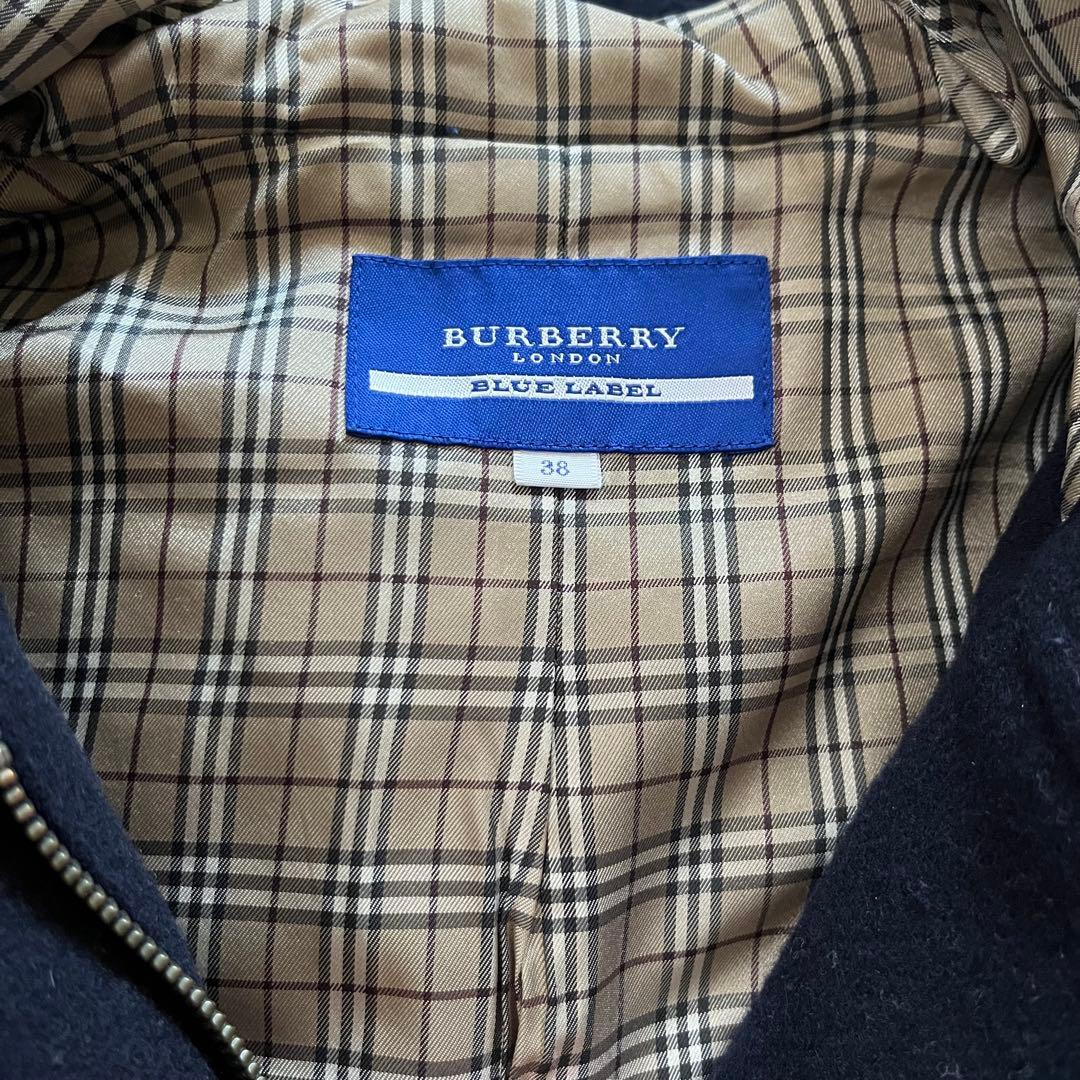 バーバリーブルーレーベル ダッフルコート 紺 - メルカリ