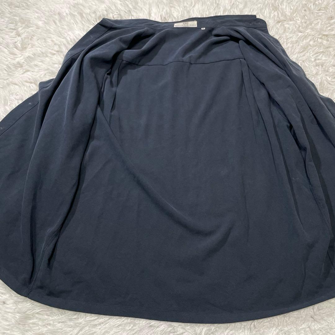 美品 バレンシアガ スポーツ 長袖 シャツ ネイビー 大きいサイズ