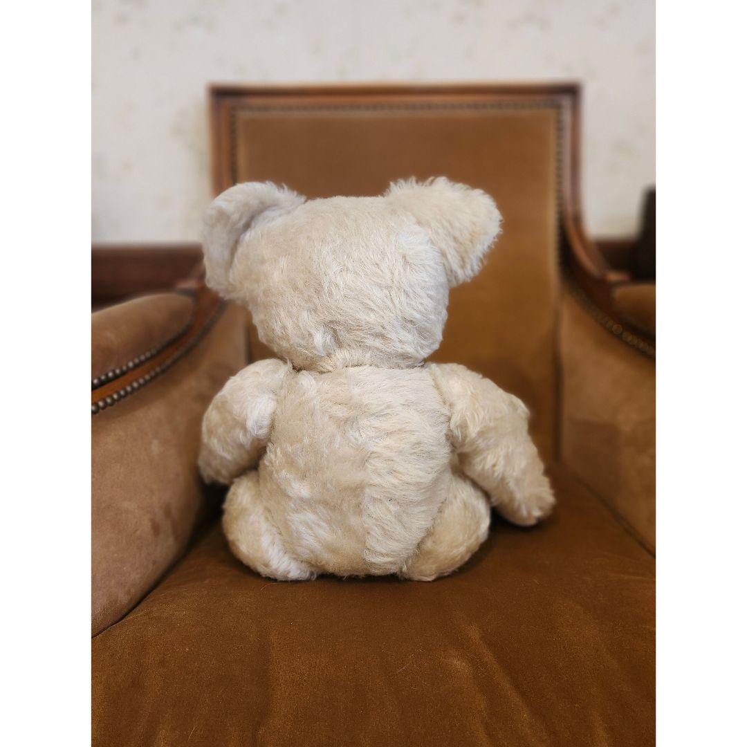 40年代 ドイツ アンティーク テディベア クリームホワイト アンティークベア