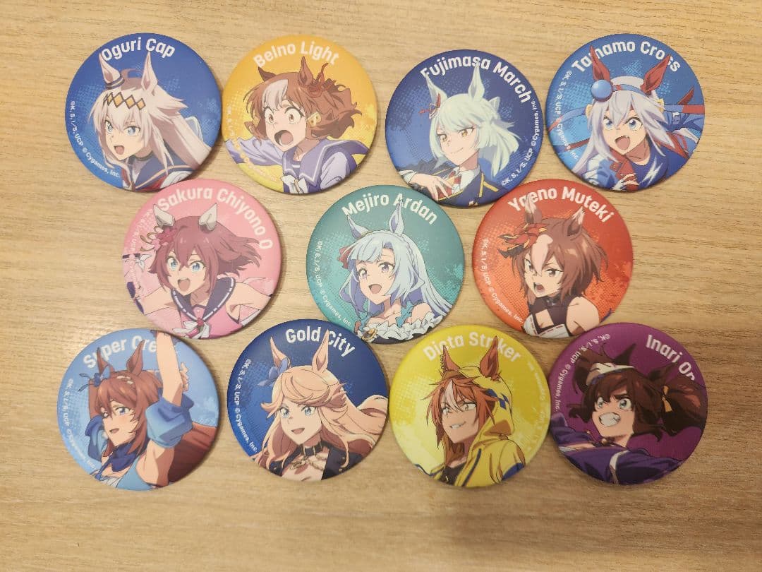 ウマ娘 シンデレラグレイ 怪物の蹄跡展 缶バッジ全11種コンプセット まとめ売り