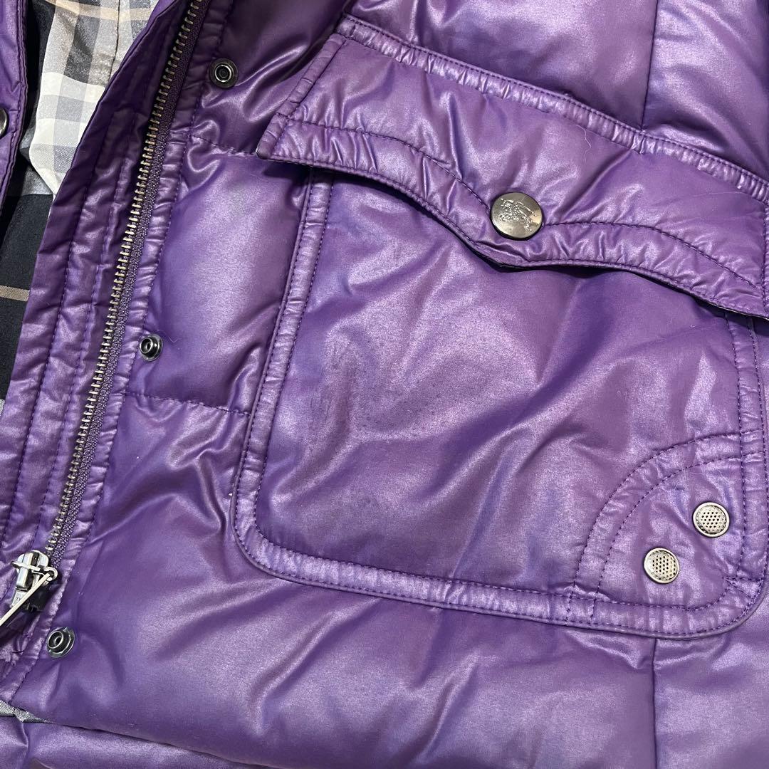 バーバリーブルーレーベル ダウンジャケット タヌキファー ノバ