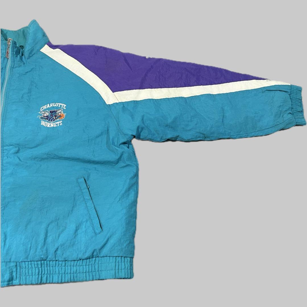 リバーシブル】90sリーボックNBA シャーロット・ホーネッツ中綿JKT/L