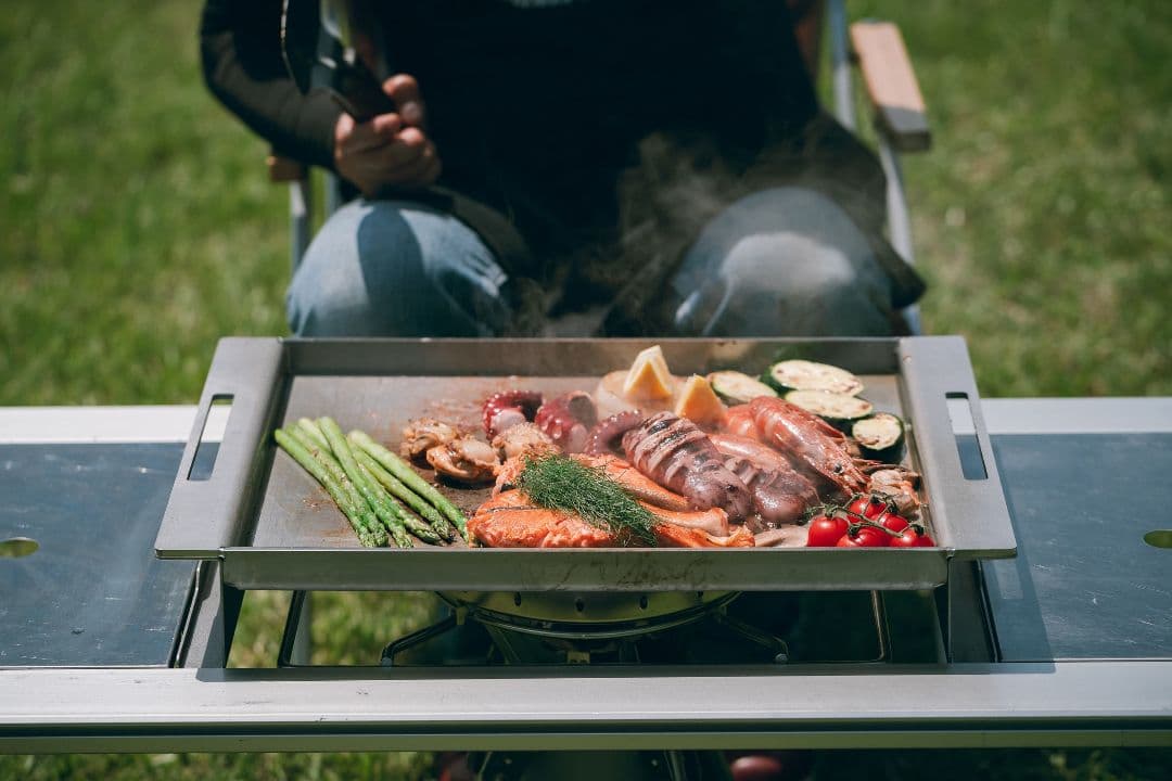 snowpeak オタフクソースコラボ ステンレスお好み焼鉄板 - メルカリ