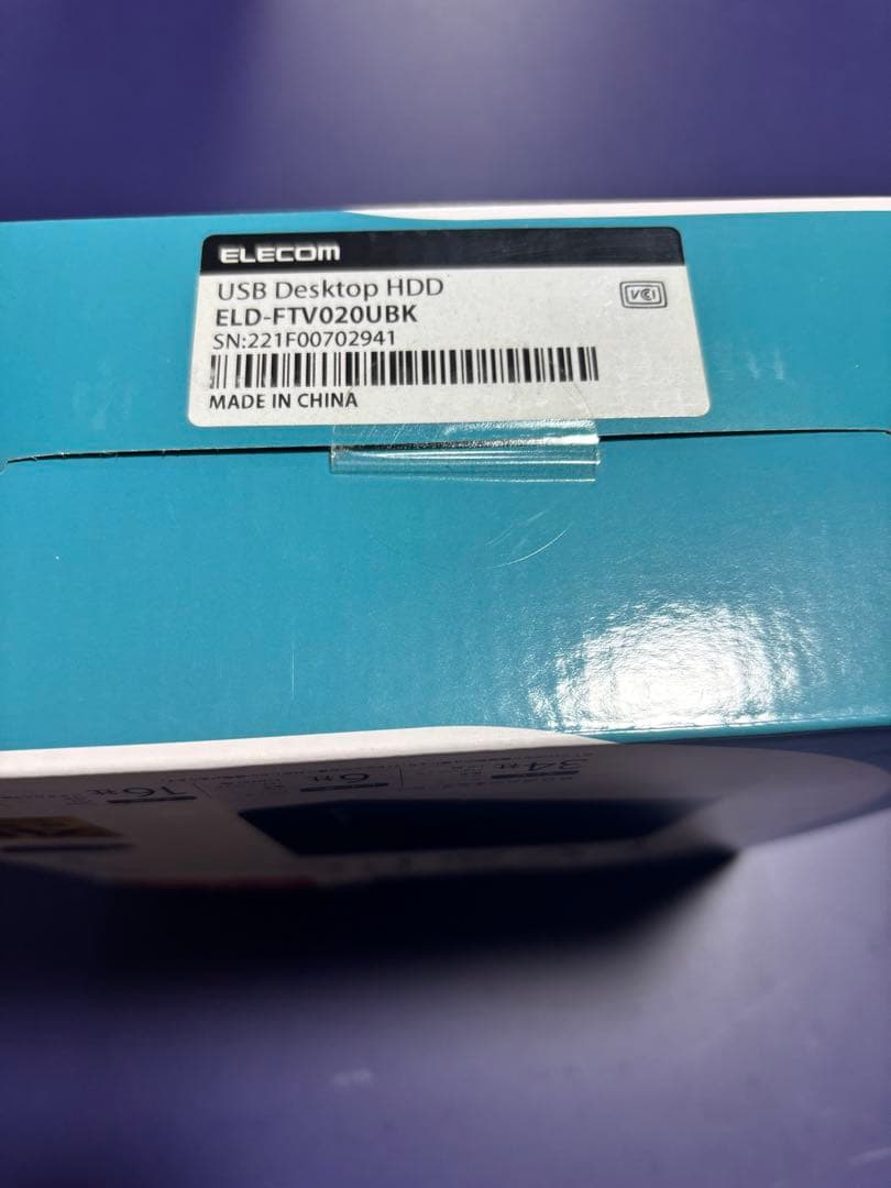 ELECOM 2.0TB テレビ録画 外付けハードディスク