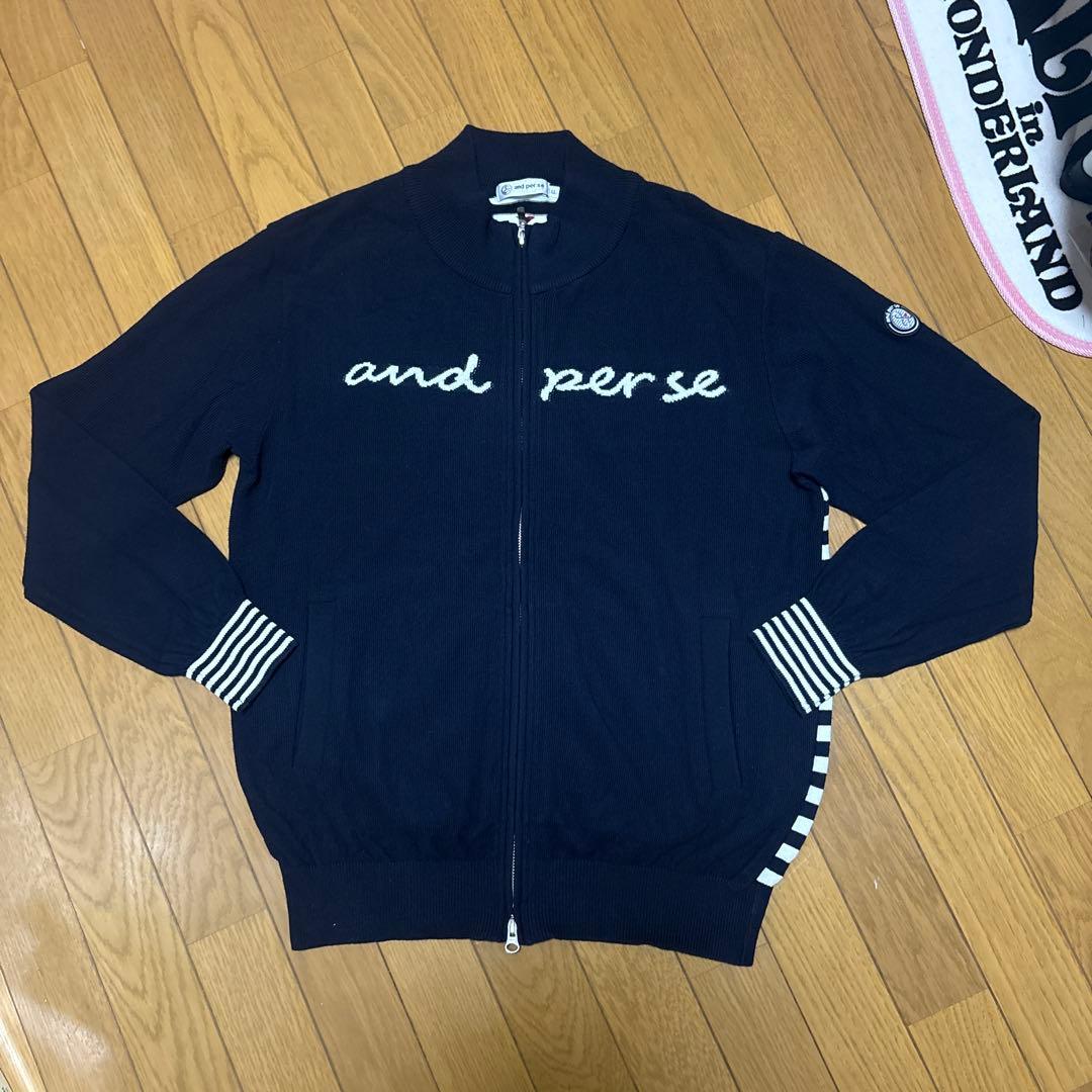 アンパスィ ジップアップ セーター 50％OFF！セール】アンパスィ/and per se(秋冬モデル！）ジップアップ