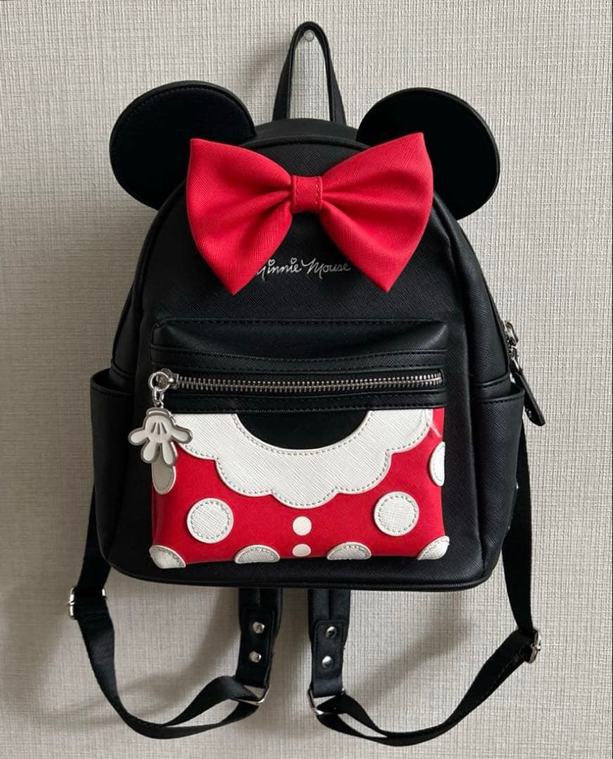 ラウンジフライ ミニー　水玉リュック loungefly】 ディズニー ミニーマウス ドット ミニリュック (LOUNGE