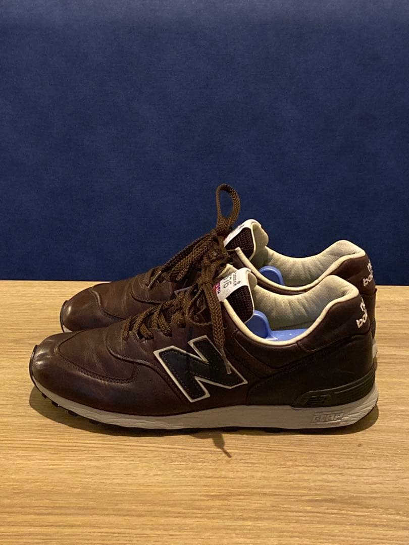 英国製】ニューバランス 26.5cm メンズ スニーカー576 レザーブラウン
