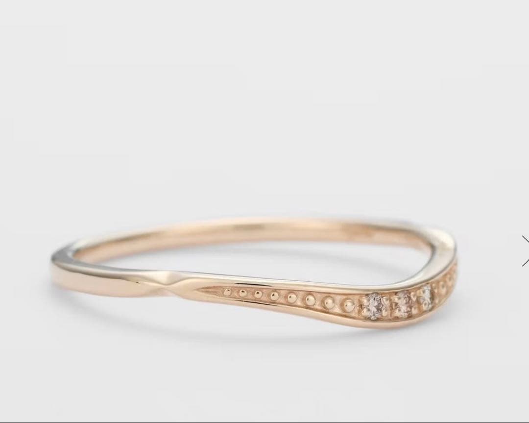 agete アガット　K5 ダイヤモンドリング　0.026ct ゴールド　9号