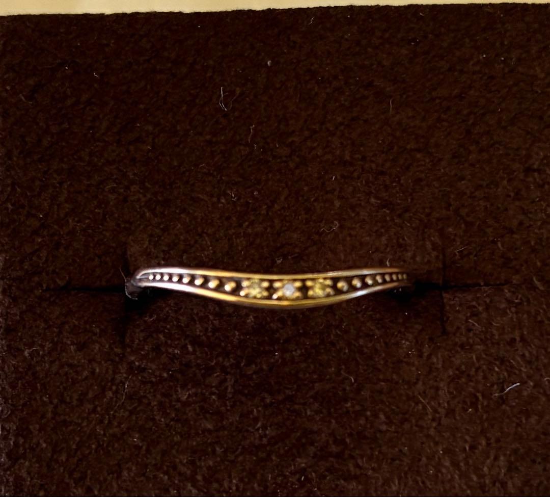 agete アガット　K5 ダイヤモンドリング　0.026ct ゴールド　9号