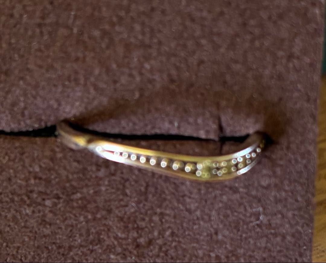 agete アガット　K5 ダイヤモンドリング　0.026ct ゴールド　9号