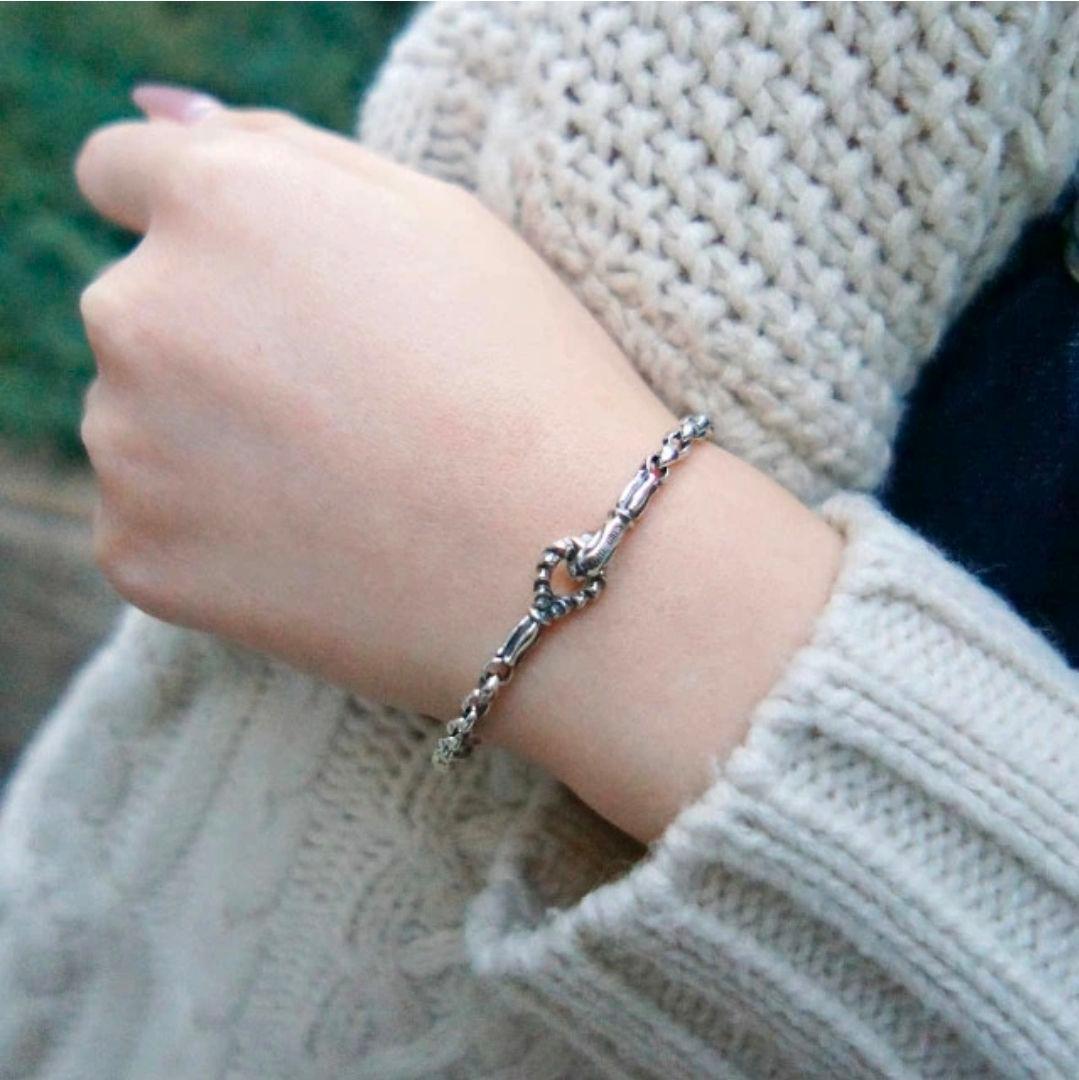 LONE ONES ミニシルク チェーン ブレスレット L (4.0mm)