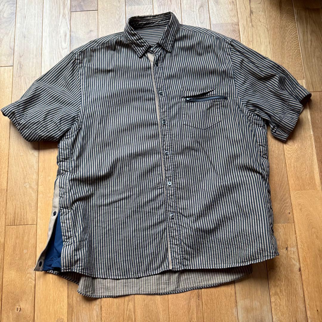 sacai 22ss 半袖シャツショートパンツセットアップ3 L XL