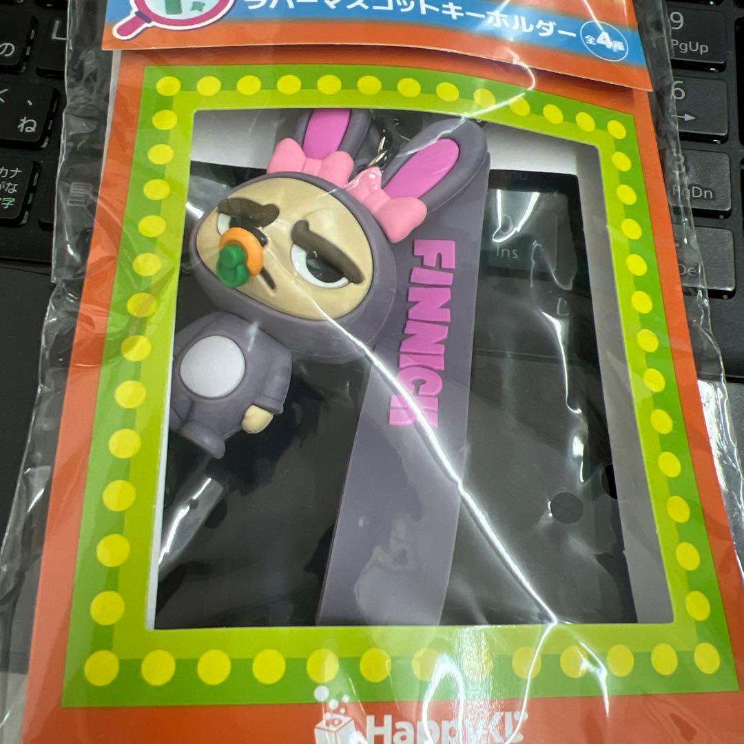 F賞 ズートピア2 フィニック ラバーマスコットキーホルダー happyくじ