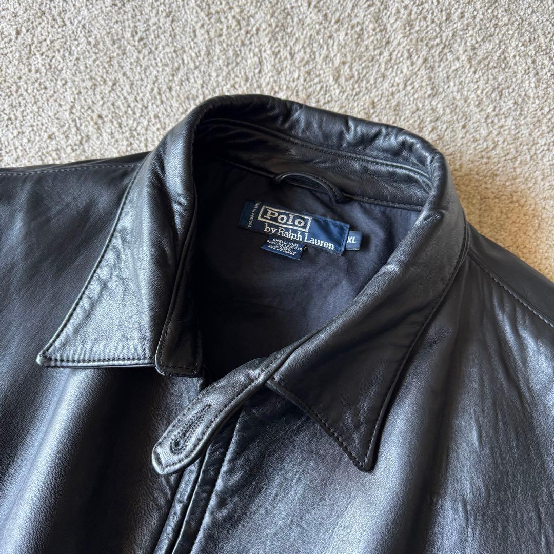 ラルフローレン レザースイングトップ XL ポルトガル製 - メルカリ