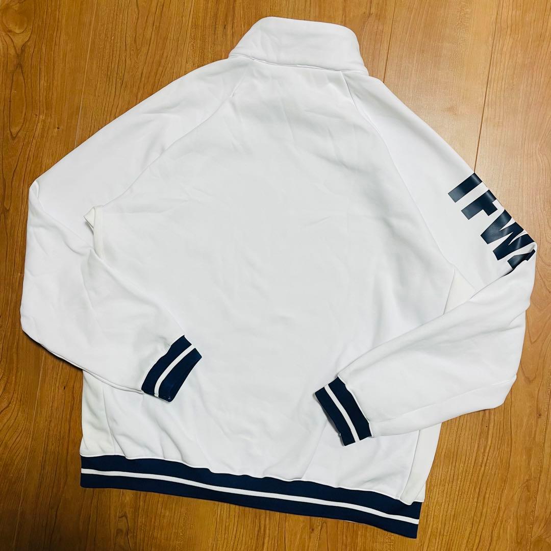 TFW49 ハーフジップ プルオーバー L トレーナー ホワイト ゴルフ
