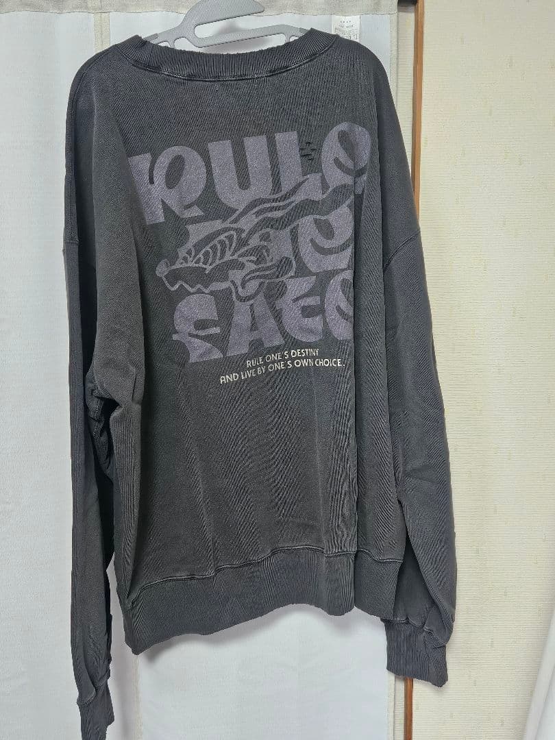 RULE THE FATE　スウェットトレーナー　ブラック