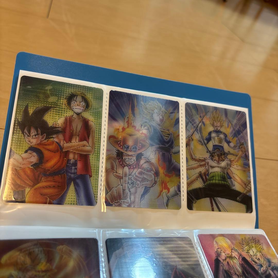 【希少】ドラゴンボール&ワンピースコラボ グミカード9枚セット