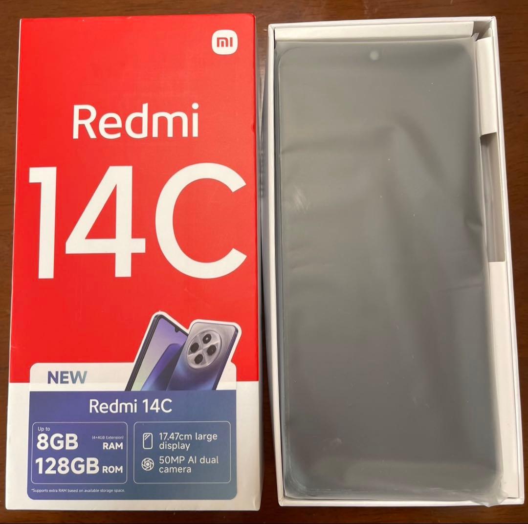 【新品箱なし】Redmi 14C 4GB/128GB スターリーブルー Xiaomi Redmi 14C 4G Starry Blue 128GB + 4GB Dual-SIM Unlocked GSM