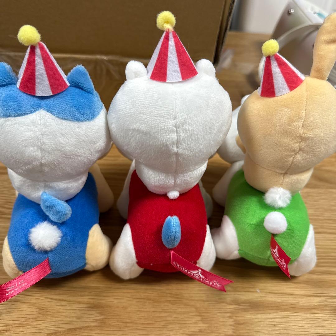 ちいかわらんど　ぴーぽぽぬいぐるみ　ちいかわ　ハチワレ　うさぎ　3体セット