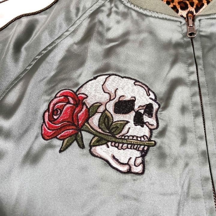 2104 美品 Rattle Trap スカジャン リバーシブル 刺繍 豹柄 - メルカリ