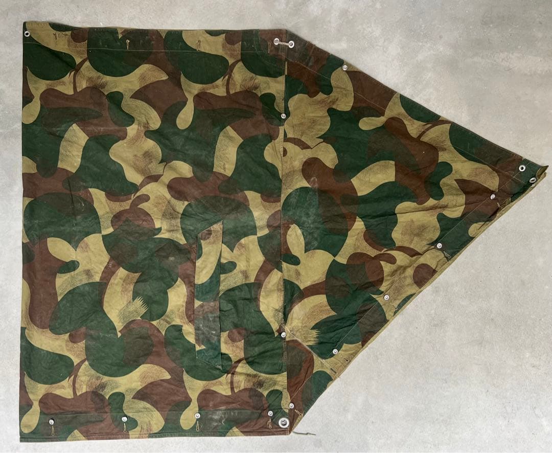 ベルギー軍幕 M54 ブラッシュストロークカモ シェルターハーフ