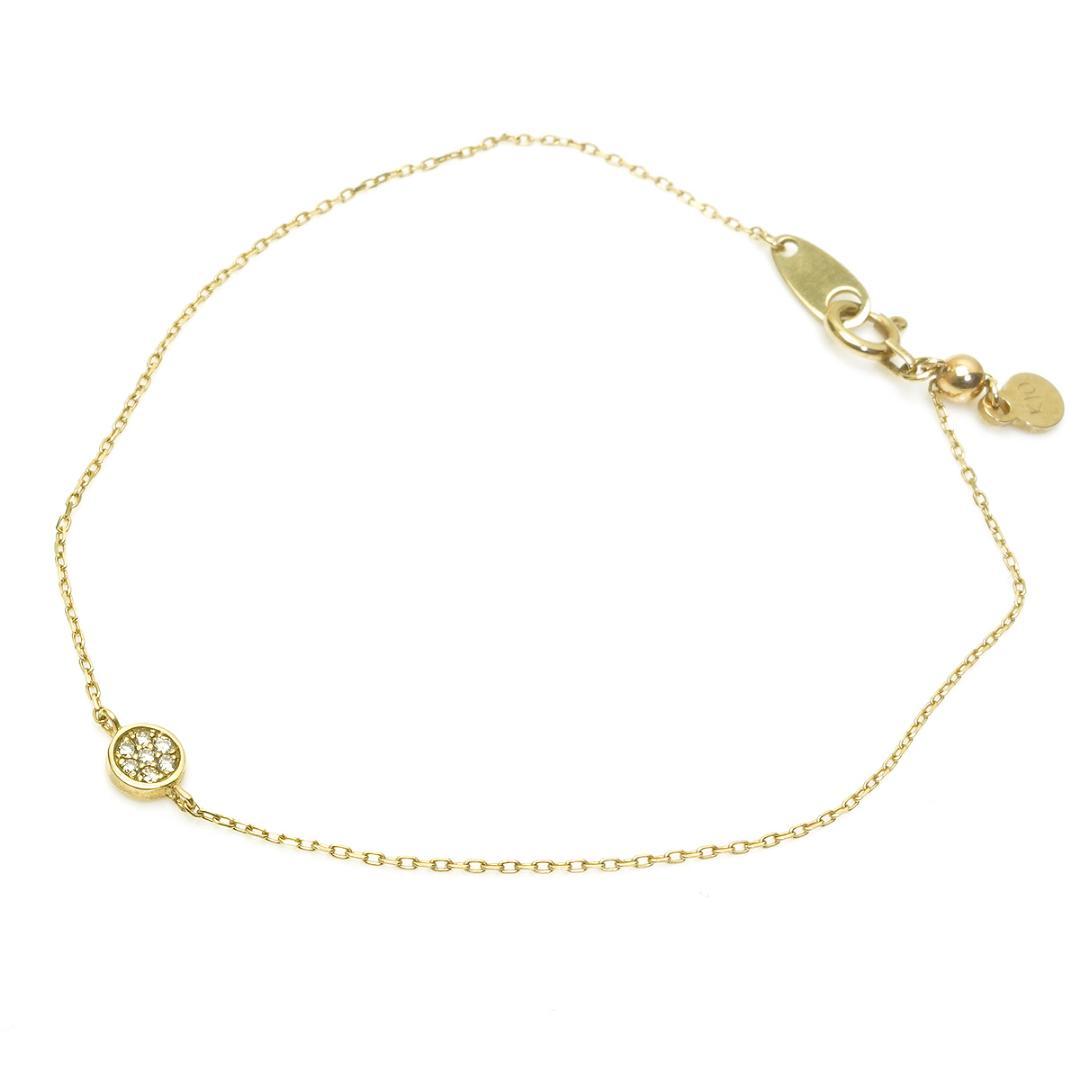 エテ ete K10YG ブリリアント ブレスレット ダイヤ 0.02ct