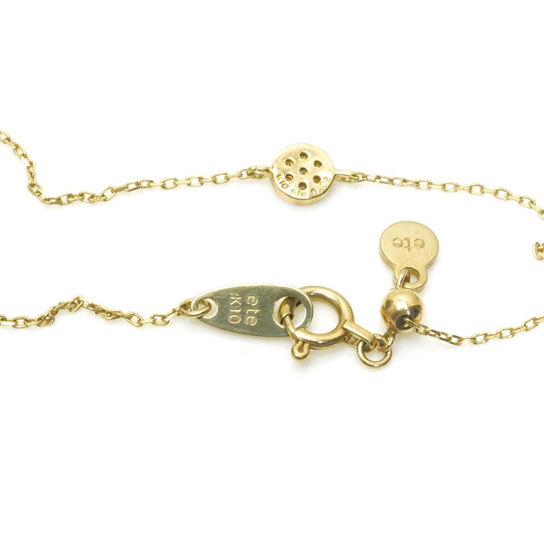 エテ ete K10YG ブリリアント ブレスレット ダイヤ 0.02ct