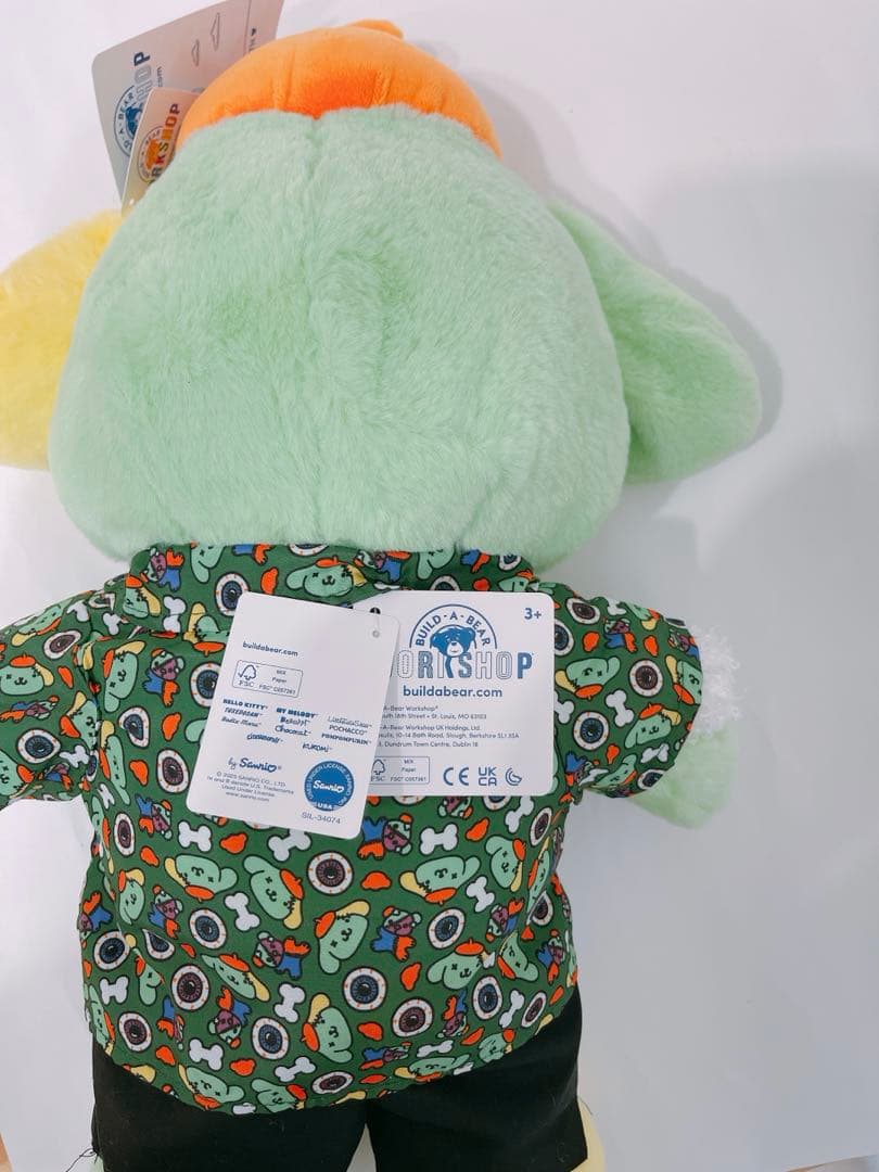 サンリオ　ポムポムプリン　ビルドアベア　ゾンビ　ぬいぐるみ　40cm ハロウィン
