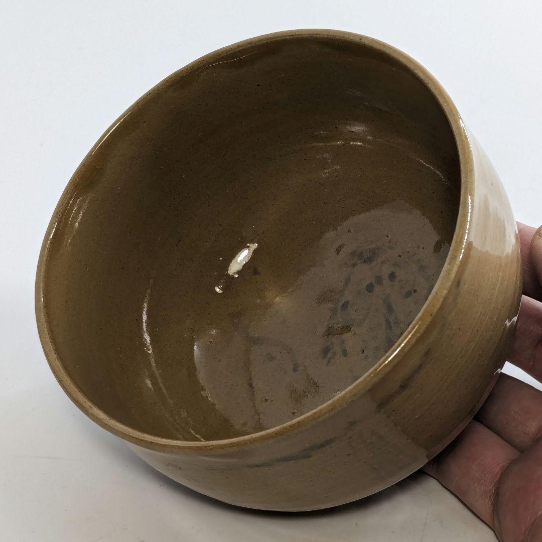 岡本英山 虫明焼 魚絵茶盌 共箱 抹茶碗 抹茶茶碗 茶道具 茶器 食器