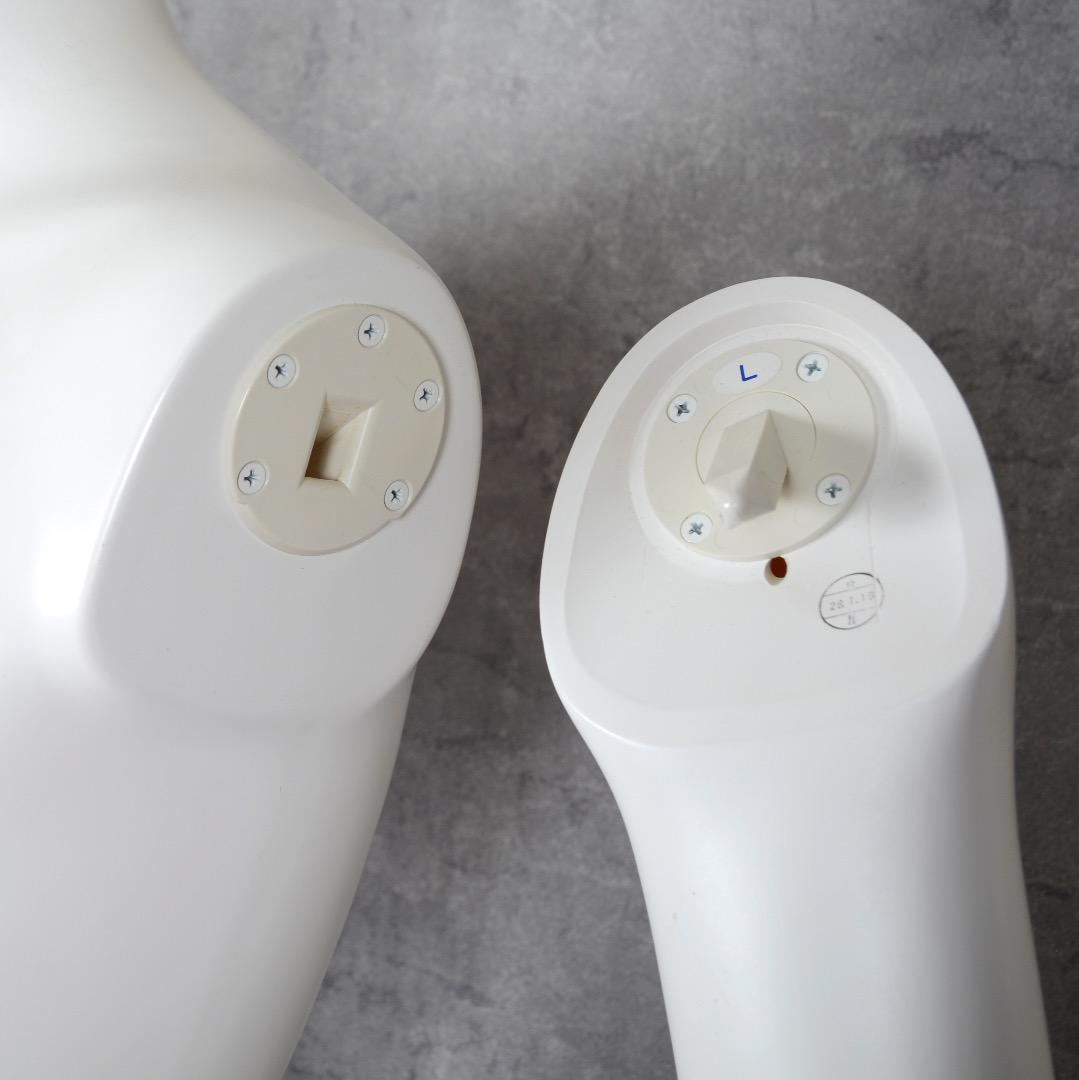 メンズ ヘッドレスマネキン 白 男性 樹脂製 軽量 細マッチョ ボディ 紳士全身