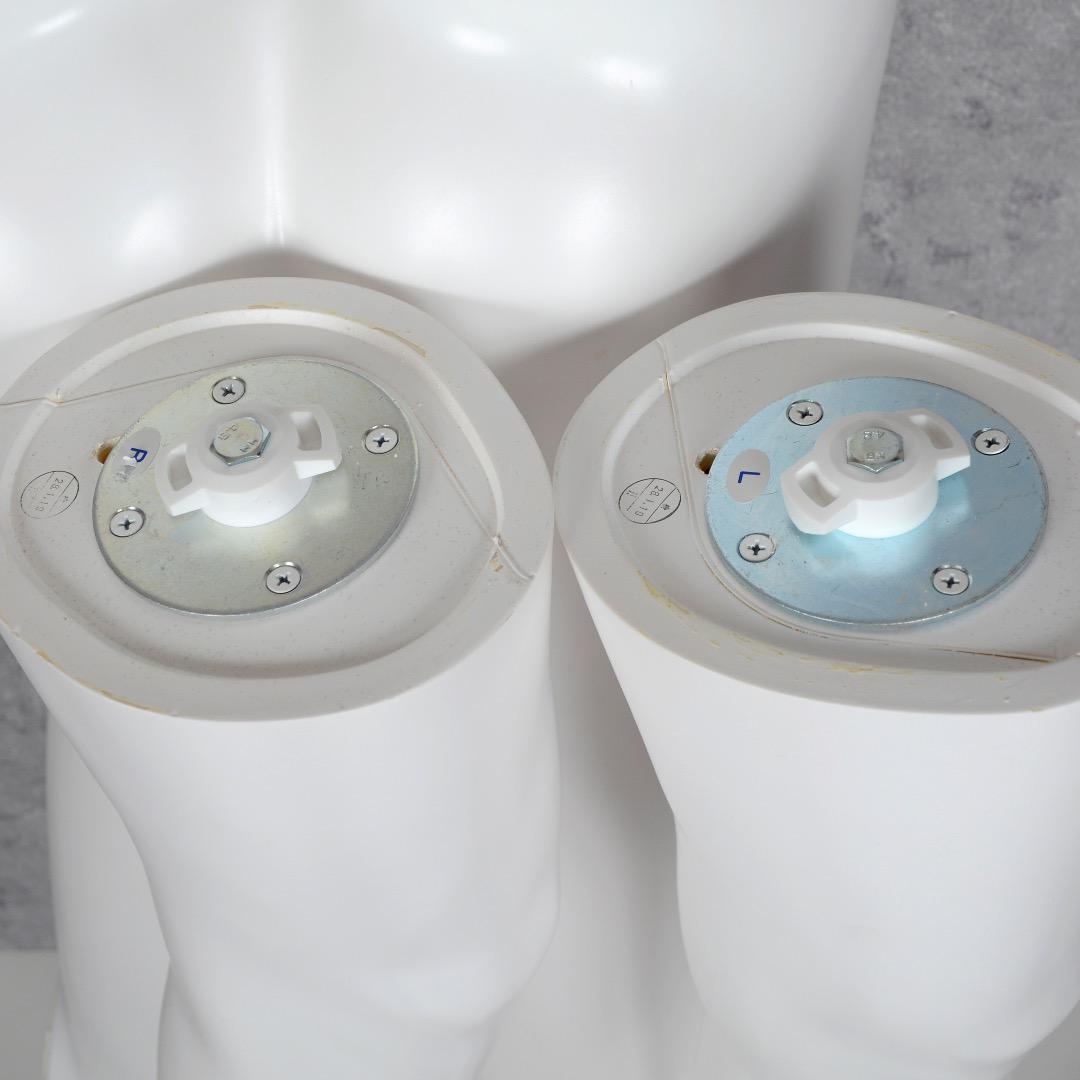 メンズ ヘッドレスマネキン 白 男性 樹脂製 軽量 細マッチョ ボディ 紳士全身