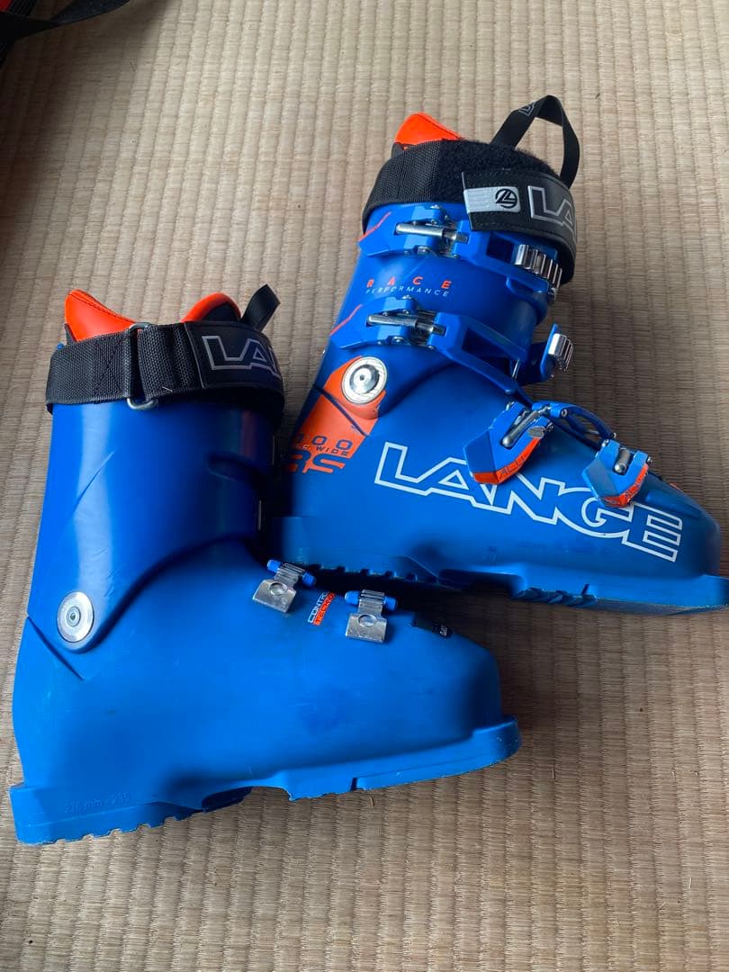 送料込★LANGE 女性用スキーブーツ 青/オレンジ　23〜23.5cm