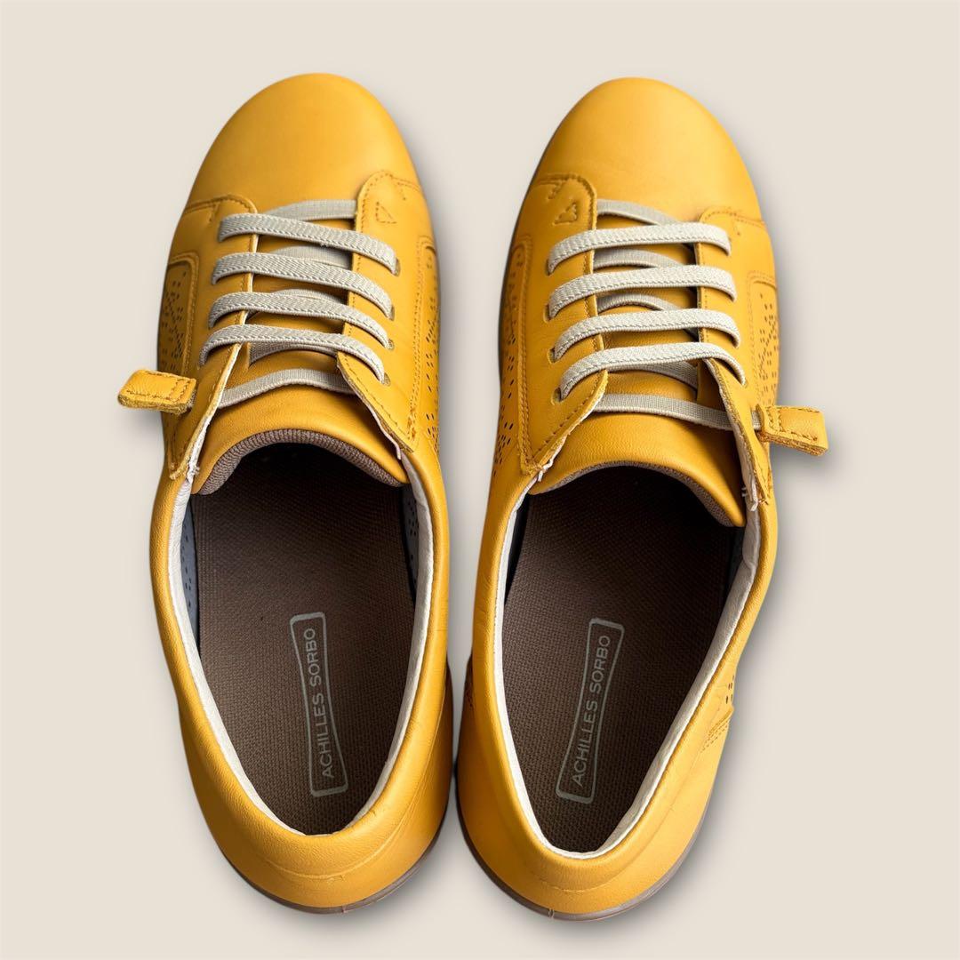 【アキレスソルボ】未使用級！コンフォートシューズ　本革　24.5cm