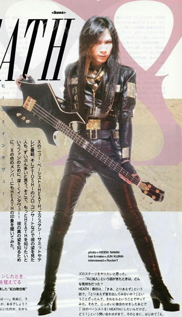 X JAPAN HEATH モデル ベース FERNANDES Burny - メルカリ