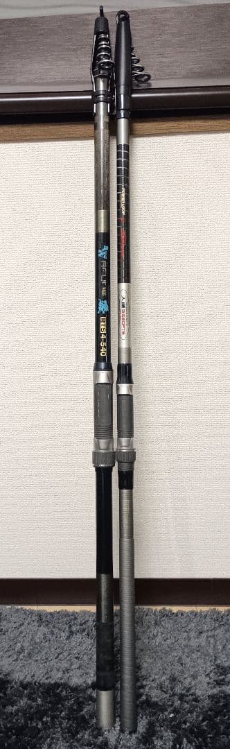 NFTパワーループ磯3号5.4m遠投&4号5.4m遠投磯竿まとめて2本 M10960513