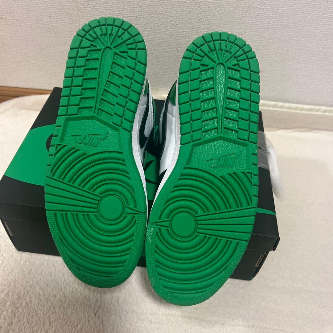NIKE スニーカー ジョーダン メンズ 27.5cm グリーン ブラック