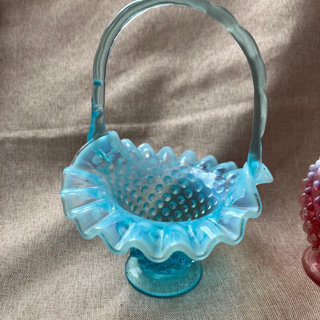 フェントン アメリカ ビンテージ バスケット ホブネイル