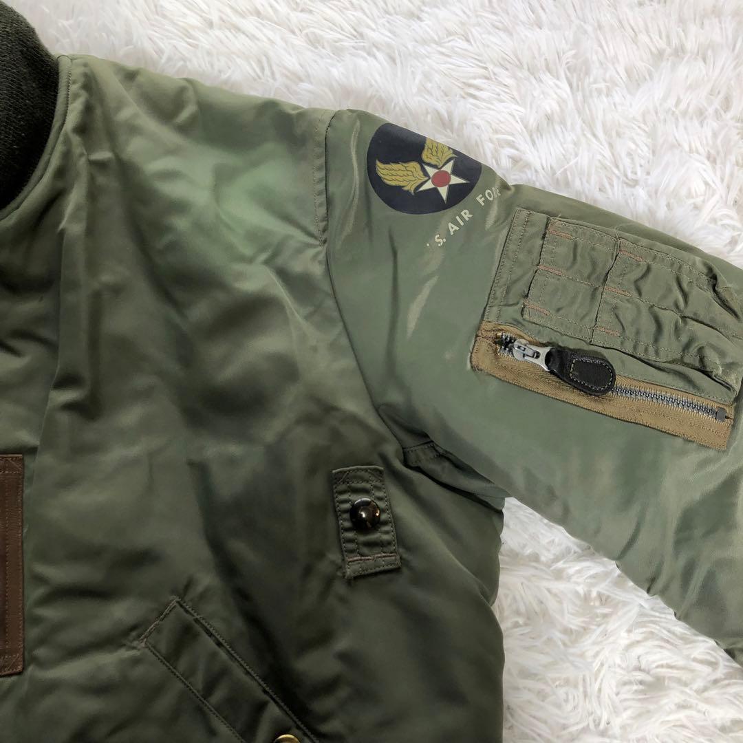 バズリクソンズ 50s復刻 MA-1 フライトジャケット【S】ウール中綿 黒