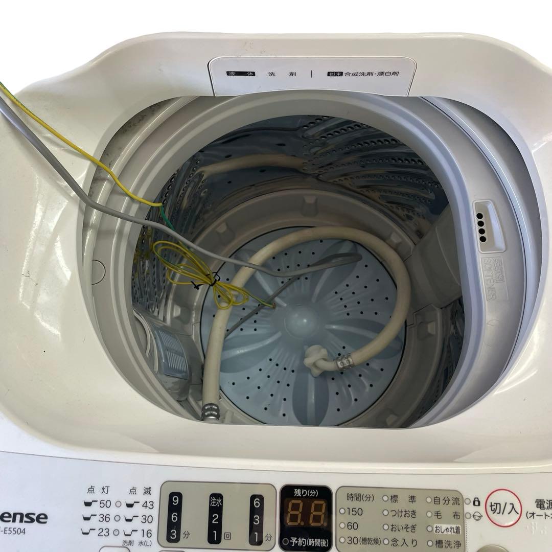 ⭕️送料無料Hisense 縦型洗濯機 5.5kg HW-E5504 2022年製