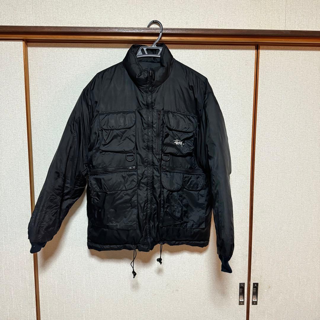 希少 90s old Stussy リバーシブル フィッシング ダウンジャケット