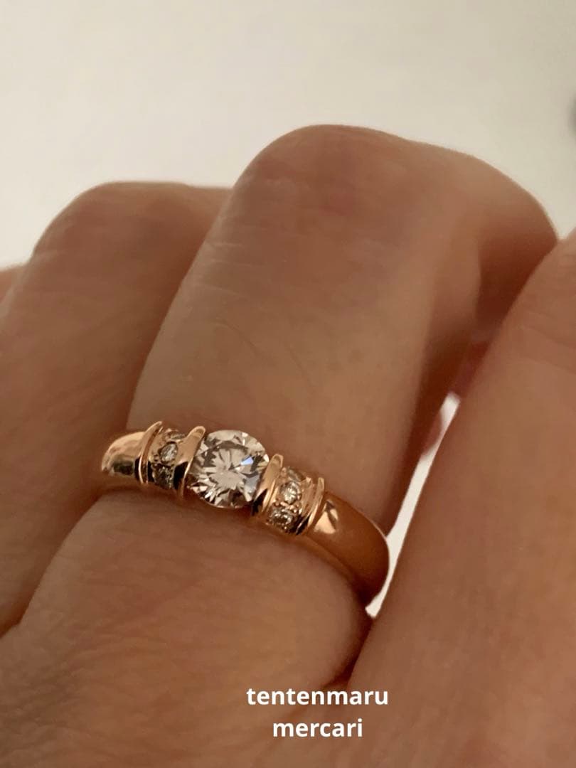 ☆*☆様 ESTELLE ☆ K18 0.46ct ダイヤモンドリング ☆美品☆