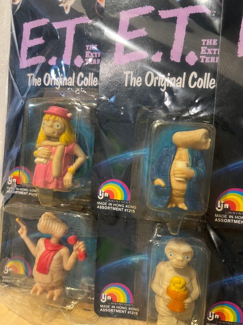 ヴィンテージ未使用品LJN 1982年製E.T.フィギュア6体セット