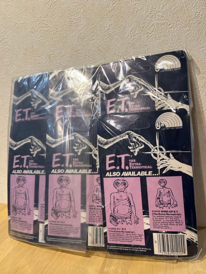 ヴィンテージ未使用品LJN 1982年製E.T.フィギュア6体セット