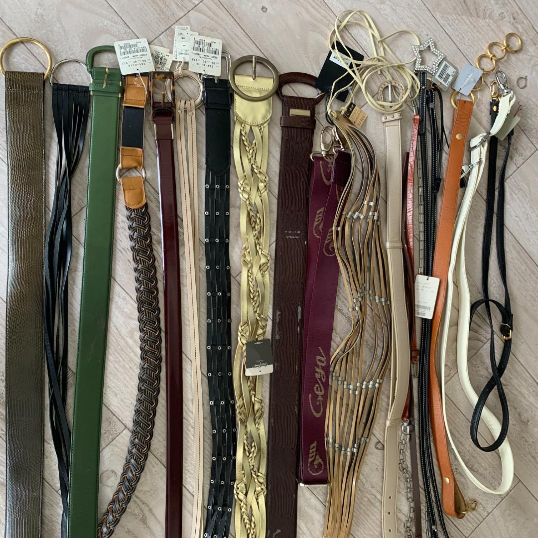 新品未使用☆ベルト 大量セット！ 本革 Y2K 90年代 メッシュ 平成