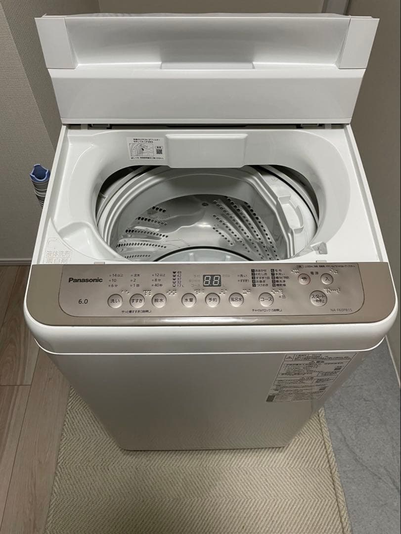 Panasonic 洗濯機 6.0kg NA-F60PB15 2021年製