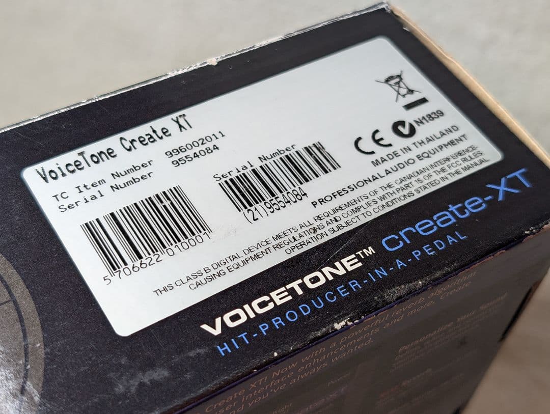 【美品USED】TC HELICON Voicetone create XT