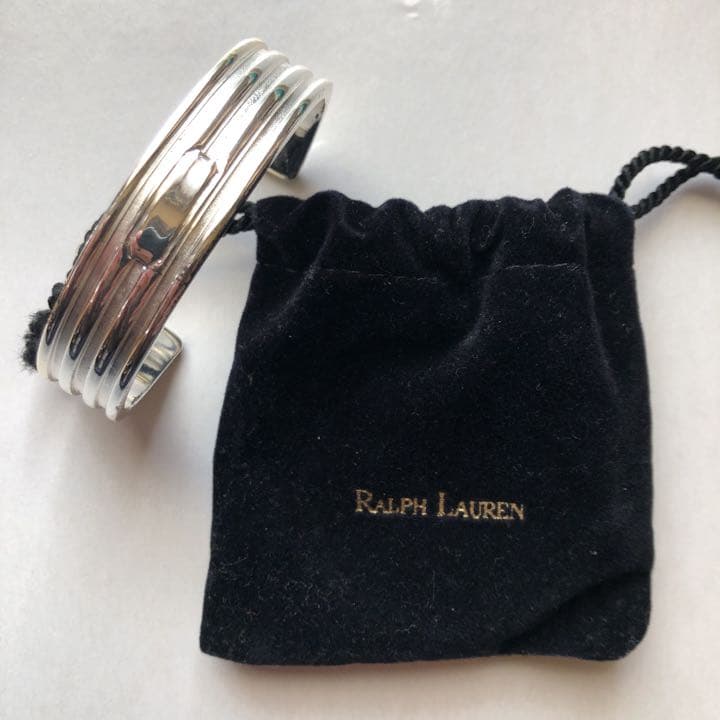 ralph lauren ラルフローレン バングル シルバー 新品未使用 - メルカリ