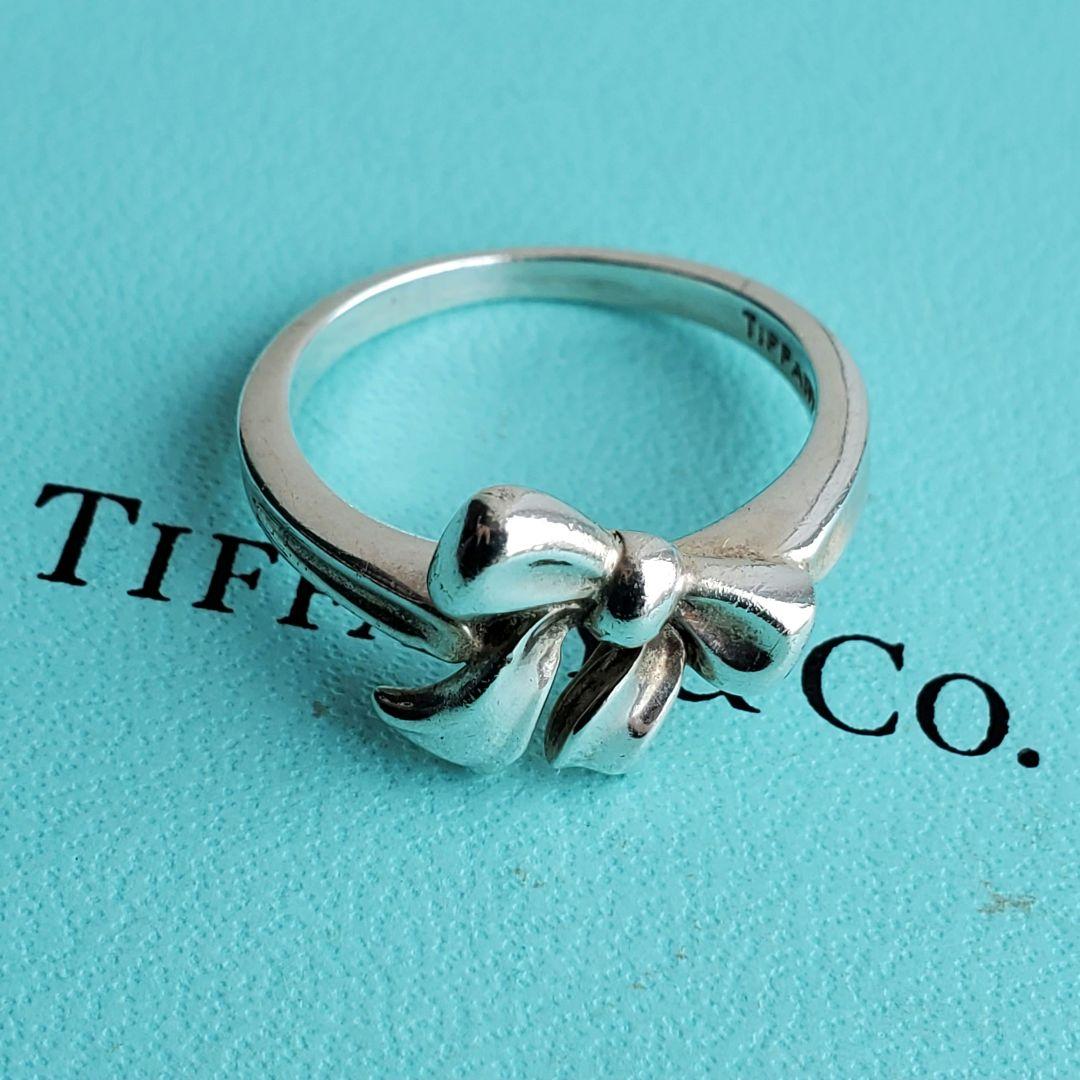 希少✨TIFFANY ティファニー リボン リング 15号 シルバー 925 - メルカリ